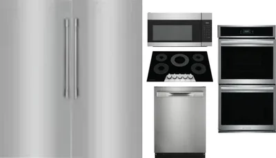 6 Piece Package Includes Refrigerator, Freezer, Cooktop, Wall Oven, Microwave And Dishwasher