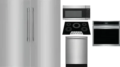 6 Piece Package Includes Refrigerator, Freezer, Cooktop, Wall Oven, Microwave And Dishwasher