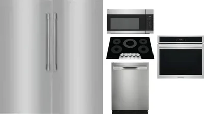 6 Piece Package Includes Refrigerator, Freezer, Cooktop, Wall Oven, Microwave And Dishwasher