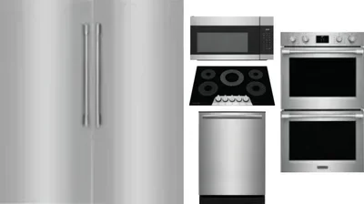 6 Piece Package Includes Refrigerator, Freezer, Cooktop, Wall Oven, Microwave And Dishwasher