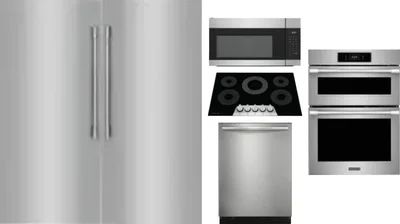 6 Piece Package Includes Refrigerator, Freezer, Cooktop, Wall Oven, Microwave And Dishwasher