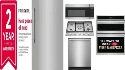 6 Piece Package Includes Refrigerator, Freezer, Cooktop, Wall Oven, Microwave And Dishwasher