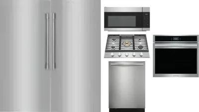 6 Piece Package Includes Refrigerator, Freezer, Cooktop, Wall Oven, Microwave And Dishwasher