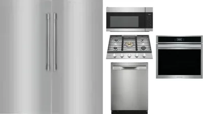 6 Piece Package Includes Refrigerator, Freezer, Cooktop, Wall Oven, Microwave And Dishwasher