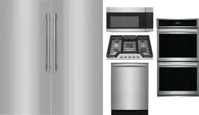 6 Piece Package Includes Refrigerator, Freezer, Cooktop, Wall Oven, Microwave And Dishwasher