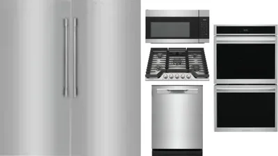 6 Piece Package Includes Refrigerator, Freezer, Cooktop, Wall Oven, Microwave And Dishwasher