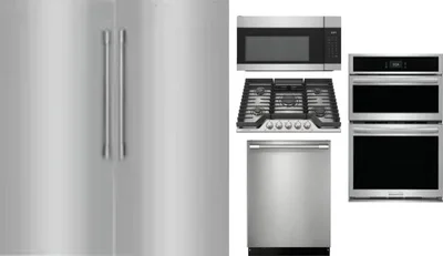 6 Piece Package Includes Refrigerator, Freezer, Cooktop, Wall Oven, Microwave And Dishwasher