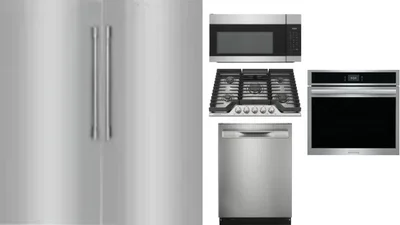 6 Piece Package Includes Refrigerator, Freezer, Cooktop, Wall Oven, Microwave And Dishwasher
