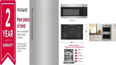 6 Piece Package Includes Refrigerator, Freezer, Cooktop, Wall Oven, Microwave And Dishwasher