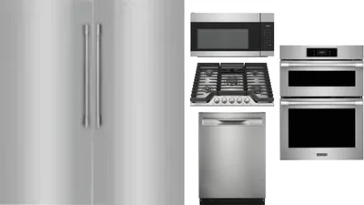 6 Piece Package Includes Refrigerator, Freezer, Cooktop, Wall Oven, Microwave And Dishwasher