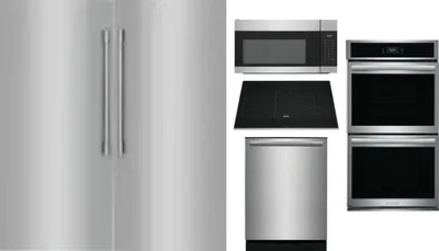 6 Piece Package Includes Refrigerator, Freezer, Cooktop, Wall Oven, Microwave And Dishwasher