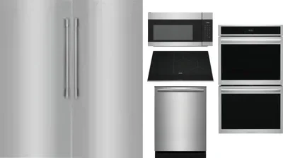 6 Piece Package Includes Refrigerator, Freezer, Cooktop, Wall Oven, Microwave And Dishwasher