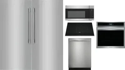 6 Piece Package Includes Refrigerator, Freezer, Cooktop, Wall Oven, Microwave And Dishwasher