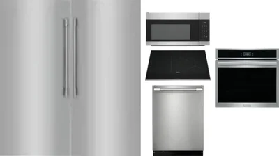 6 Piece Package Includes Refrigerator, Freezer, Cooktop, Wall Oven, Microwave And Dishwasher