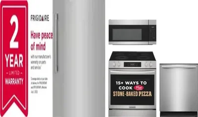 5 Piece Package Includes Refrigerator, Freezer, Range, Microwave And Dishwasher