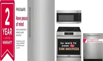 5 Piece Package Includes Refrigerator, Freezer, Range, Microwave And Dishwasher