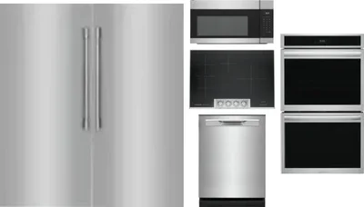 6 Piece Package Includes Refrigerator, Freezer, Cooktop, Wall Oven, Microwave And Dishwasher
