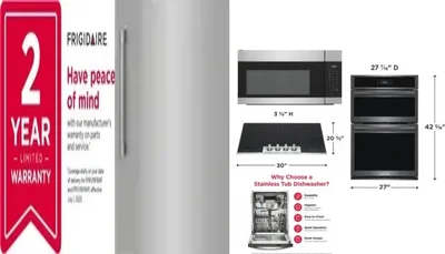 6 Piece Package Includes Refrigerator, Freezer, Cooktop, Wall Oven, Microwave And Dishwasher