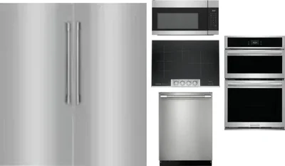 6 Piece Package Includes Refrigerator, Freezer, Cooktop, Wall Oven, Microwave And Dishwasher