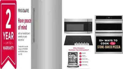 6 Piece Package Includes Refrigerator, Freezer, Cooktop, Wall Oven, Microwave And Dishwasher