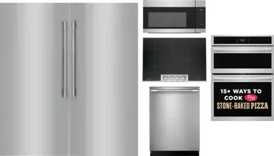 6 Piece Package Includes Refrigerator, Freezer, Cooktop, Wall Oven, Microwave And Dishwasher
