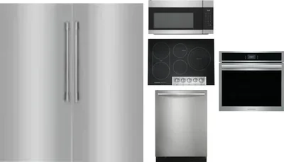 6 Piece Package Includes Refrigerator, Freezer, Cooktop, Wall Oven, Microwave And Dishwasher