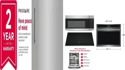 6 Piece Package Includes Refrigerator, Freezer, Cooktop, Wall Oven, Microwave And Dishwasher