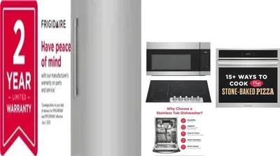 6 Piece Package Includes Refrigerator, Freezer, Cooktop, Wall Oven, Microwave And Dishwasher