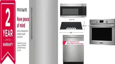 6 Piece Package Includes Refrigerator, Freezer, Cooktop, Wall Oven, Microwave And Dishwasher