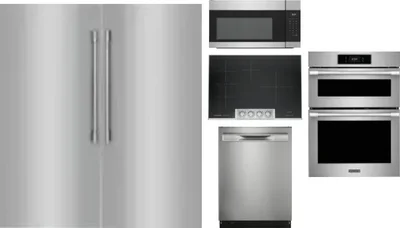 6 Piece Package Includes Refrigerator, Freezer, Cooktop, Wall Oven, Microwave And Dishwasher