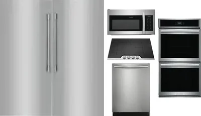 6 Piece Package Includes Refrigerator, Freezer, Cooktop, Wall Oven, Microwave And Dishwasher