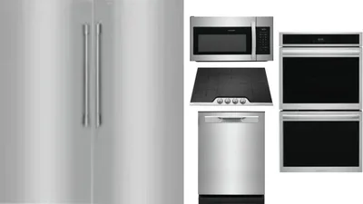 6 Piece Package Includes Refrigerator, Freezer, Cooktop, Wall Oven, Microwave And Dishwasher