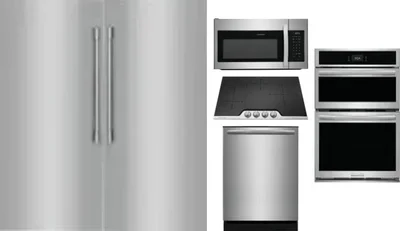 6 Piece Package Includes Refrigerator, Freezer, Cooktop, Wall Oven, Microwave And Dishwasher
