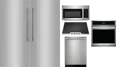 6 Piece Package Includes Refrigerator, Freezer, Cooktop, Wall Oven, Microwave And Dishwasher