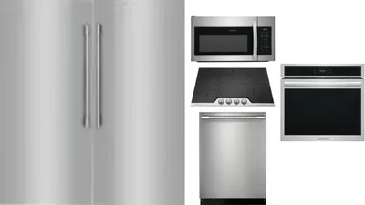 6 Piece Package Includes Refrigerator, Freezer, Cooktop, Wall Oven, Microwave And Dishwasher