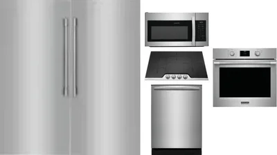 6 Piece Package Includes Refrigerator, Freezer, Cooktop, Wall Oven, Microwave And Dishwasher