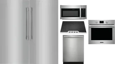 6 Piece Package Includes Refrigerator, Freezer, Cooktop, Wall Oven, Microwave And Dishwasher