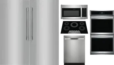 6 Piece Package Includes Refrigerator, Freezer, Cooktop, Wall Oven, Microwave And Dishwasher