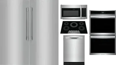 6 Piece Package Includes Refrigerator, Freezer, Cooktop, Wall Oven, Microwave And Dishwasher