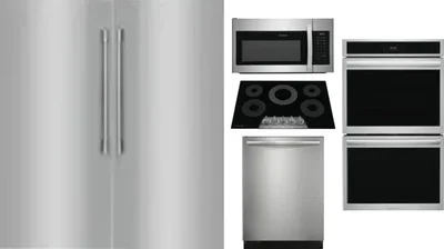 6 Piece Package Includes Refrigerator, Freezer, Cooktop, Wall Oven, Microwave And Dishwasher