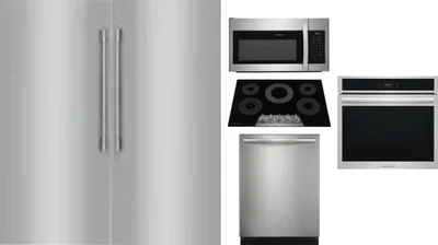 6 Piece Package Includes Refrigerator, Freezer, Cooktop, Wall Oven, Microwave And Dishwasher