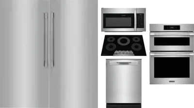 6 Piece Package Includes Refrigerator, Freezer, Cooktop, Wall Oven, Microwave And Dishwasher