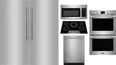 6 Piece Package Includes Refrigerator, Freezer, Cooktop, Wall Oven, Microwave And Dishwasher