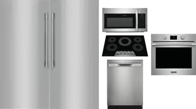 6 Piece Package Includes Refrigerator, Freezer, Cooktop, Wall Oven, Microwave And Dishwasher