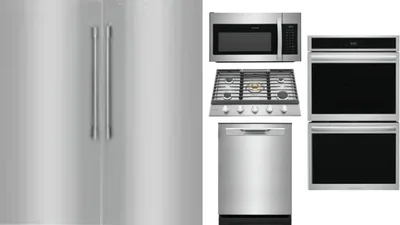 6 Piece Package Includes Refrigerator, Freezer, Cooktop, Wall Oven, Microwave And Dishwasher