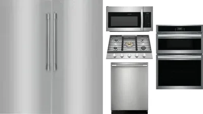 6 Piece Package Includes Refrigerator, Freezer, Cooktop, Wall Oven, Microwave And Dishwasher