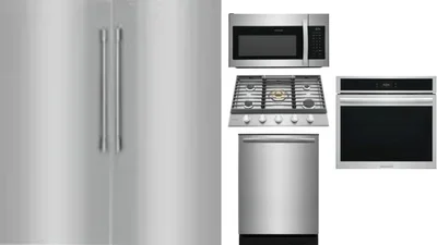 6 Piece Package Includes Refrigerator, Freezer, Cooktop, Wall Oven, Microwave And Dishwasher