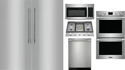 6 Piece Package Includes Refrigerator, Freezer, Cooktop, Wall Oven, Microwave And Dishwasher