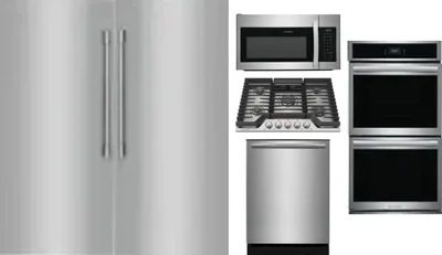6 Piece Package Includes Refrigerator, Freezer, Cooktop, Wall Oven, Microwave And Dishwasher