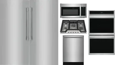 6 Piece Package Includes Refrigerator, Freezer, Cooktop, Wall Oven, Microwave And Dishwasher